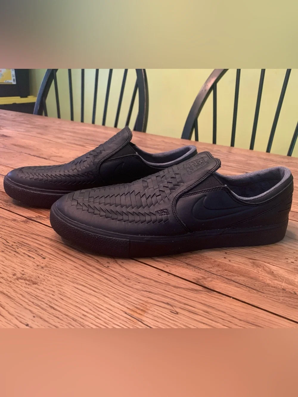 Nike SB Zoom Air Stefan Janowski Slip-On RM Crafted Woven Black Nike AR4883-001